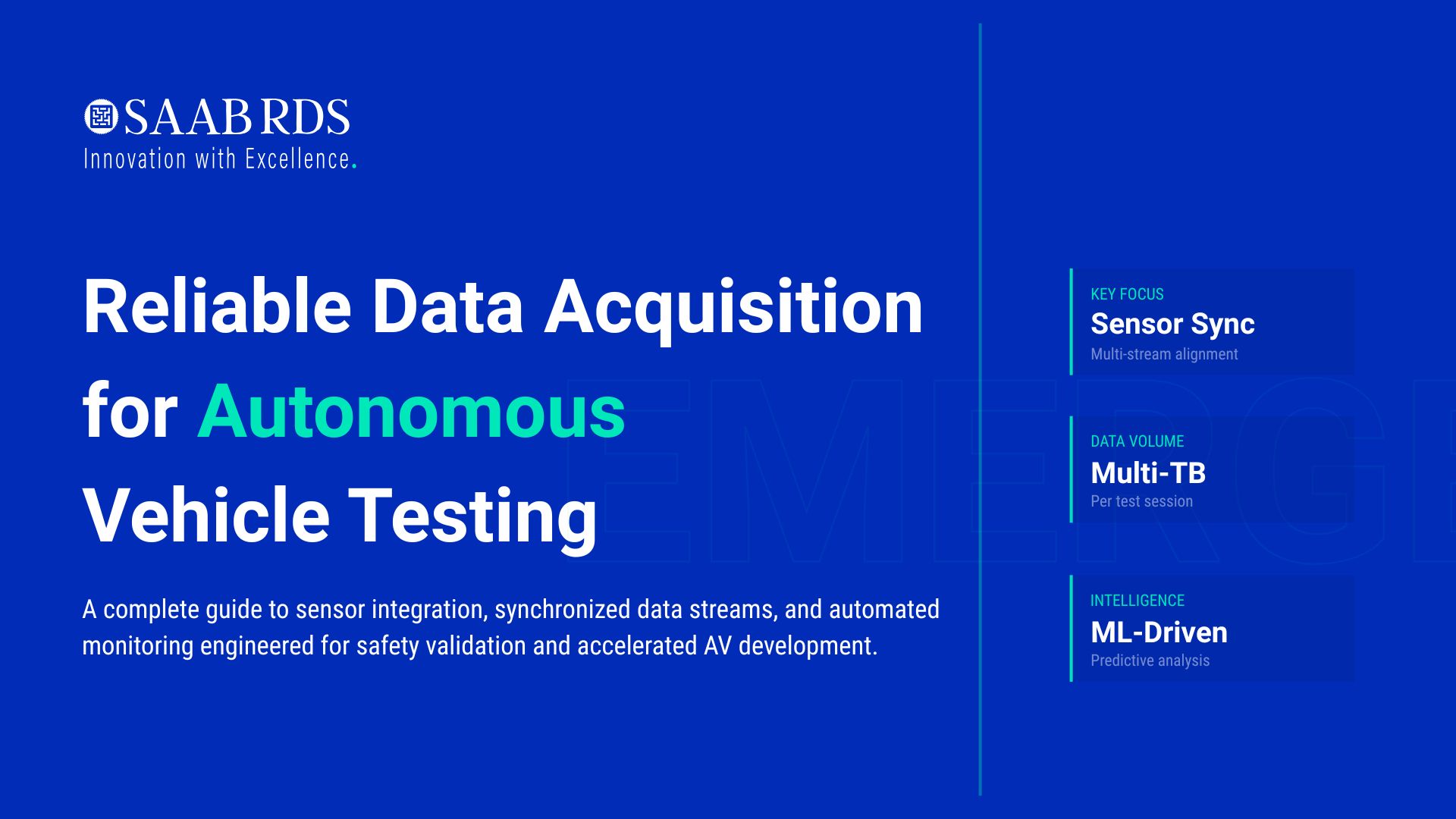 Reliable Data Acquisition for Autonomous Vehicle Testing