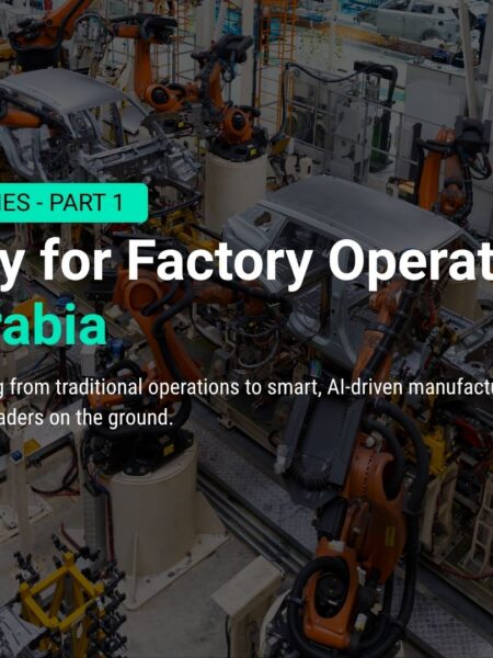 Smart manufacturing factory floor in Saudi Arabia
