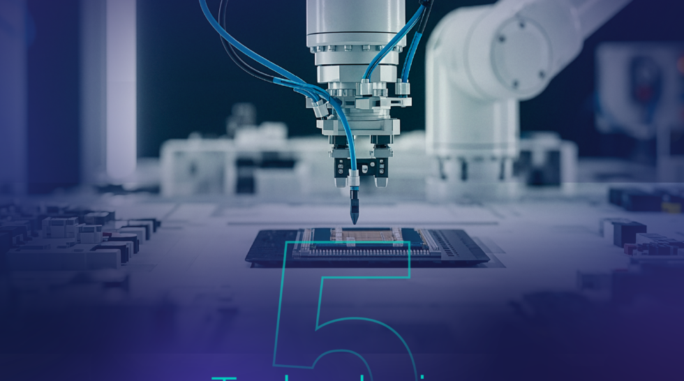 Robotic arms performing automated manufacturing operations in a Saudi smart factory