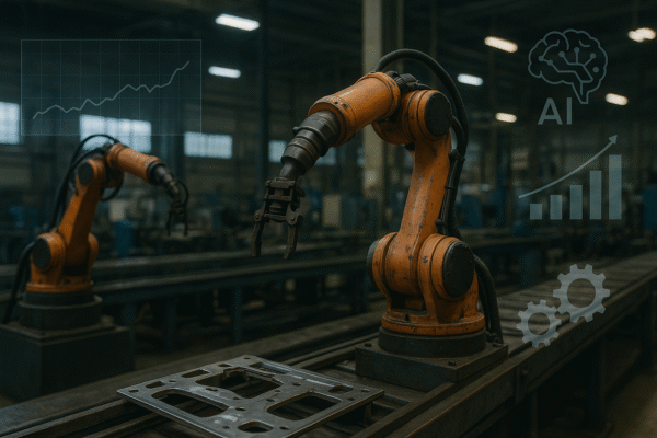 Smart factory using data and AI in manufacturing operations