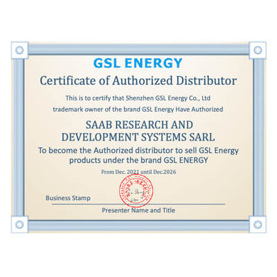 GSL certificate